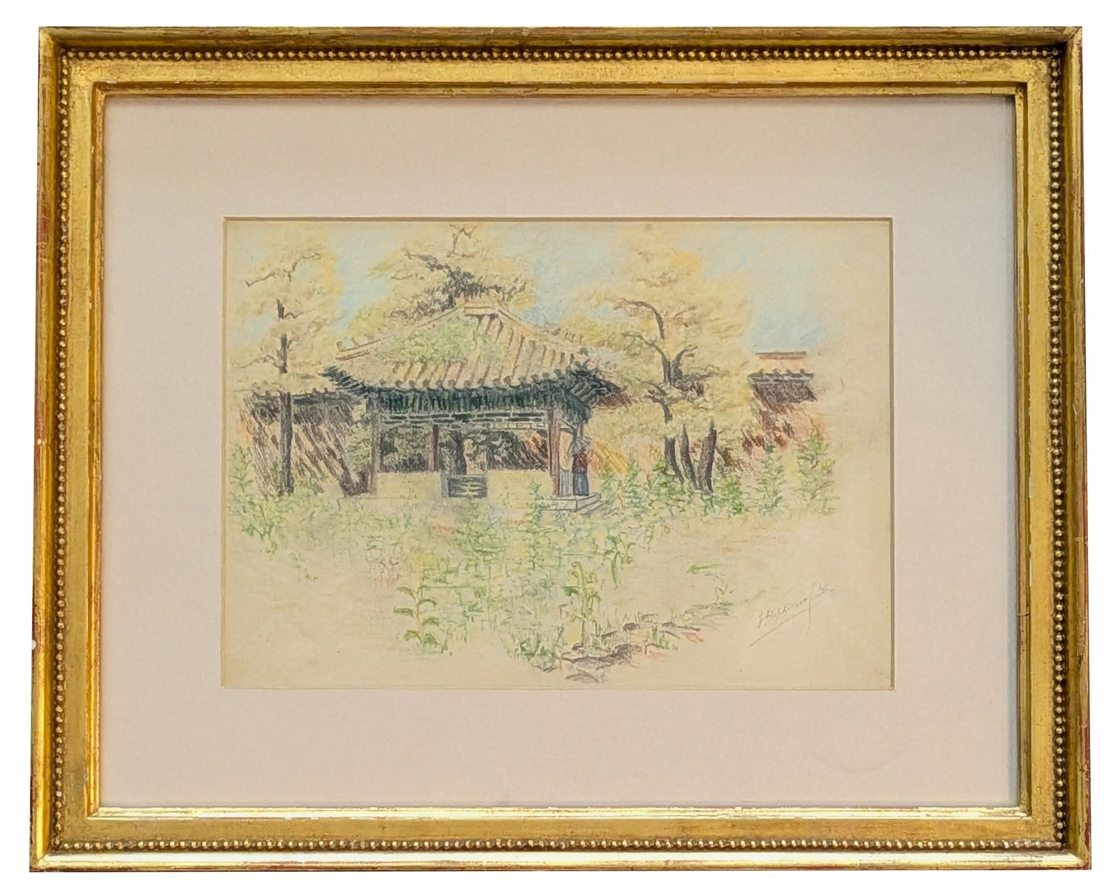 Francis Hopkinson Smith (1838 - 1915) American: Francis Hopkinson Smith (1838 - 1915) American Watercolor on Paper Measure 8 1/4"in H x 11 3/4"in W and 14 3/4"in H x 18 3/4"in W framed Known for: Landscape and genre painting, illustration, architec