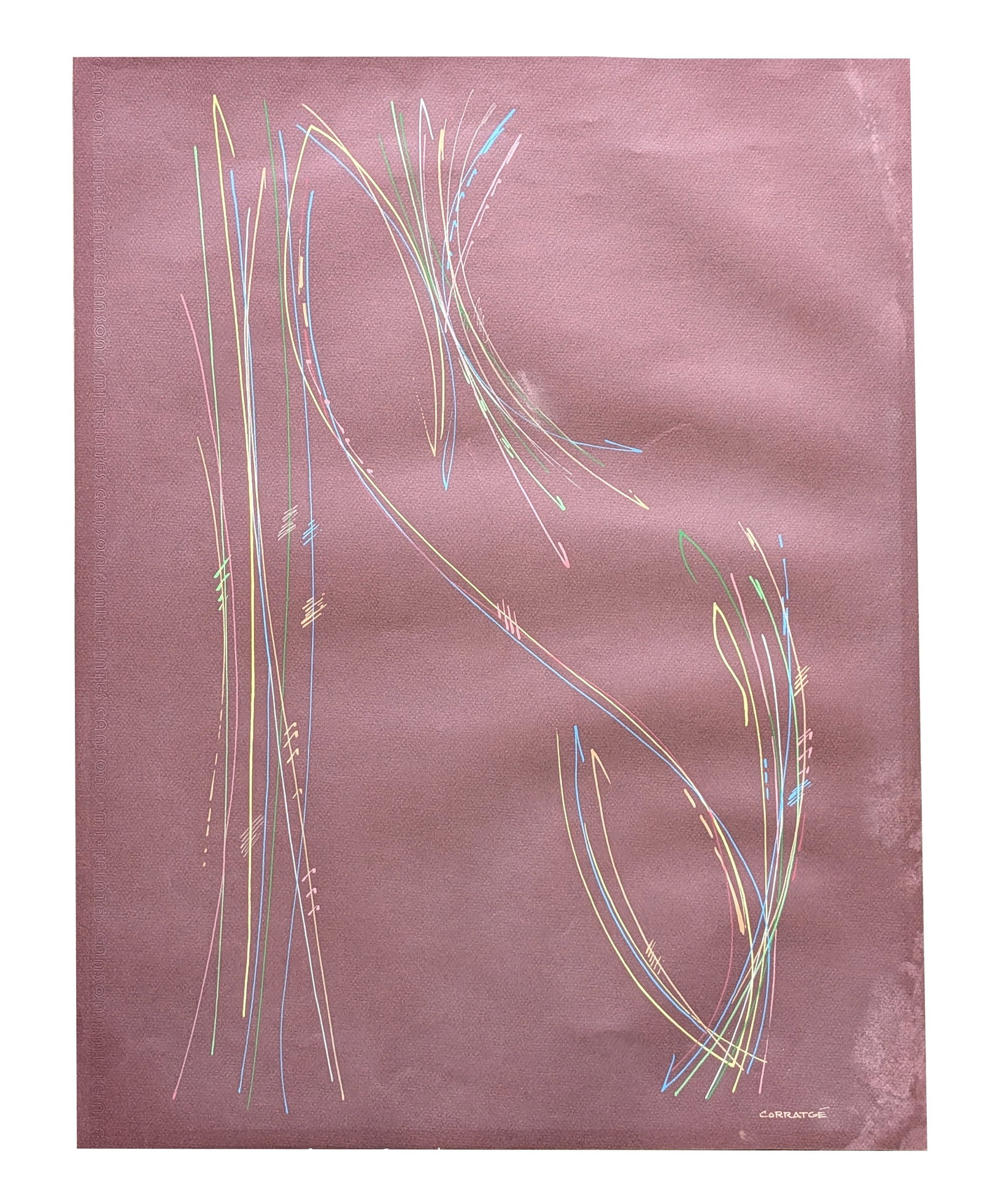 Salvador Zacarias Corratge ( 1928 - 2014 ) Cuban: Salvador Zacarias Corratge ( 1928 - 2014 ) Cuban Acrylic on Paper Measure 25"in H x 19 3/4"in W not framed