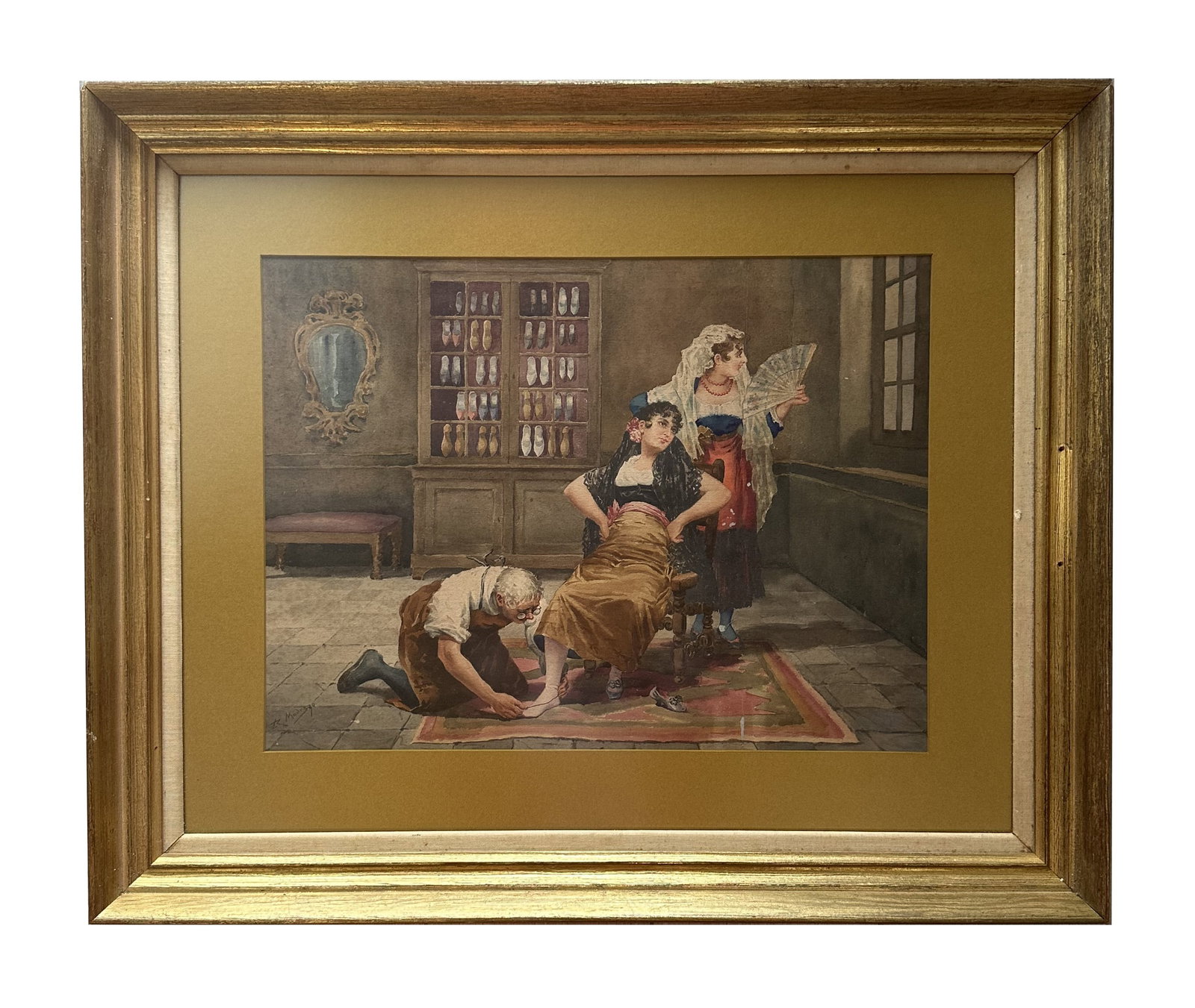 Raimundo De Madrazo Y Garreta (1841 - 1920) Italy: Raimundo De Madrazo Y Garreta (1841 - 1920) Italy Watercolor on Paper Measure 13"in H x 17 1/4"in W and 21"in H x 25 1/2"in W with frame Name variants: Raimundo de Madrazo Biography: Raimundo de Madra
