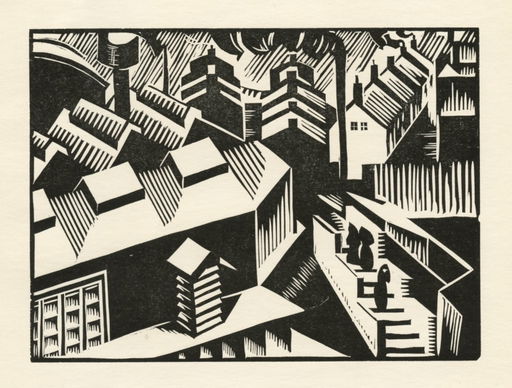 Edward Wadsworth Woodcut Landscape West Riding Sep 27 2018