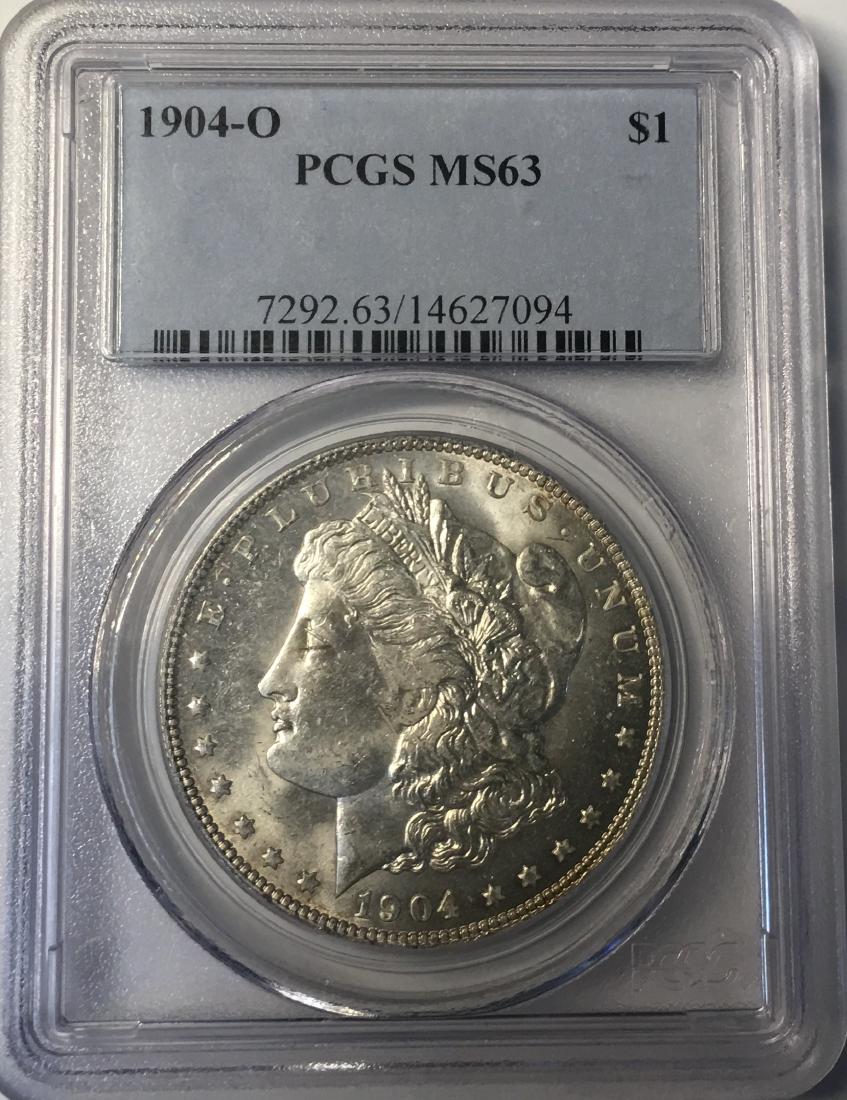 1904-O PCGS MS63 Morgan Silver Dollar (1 of 2)