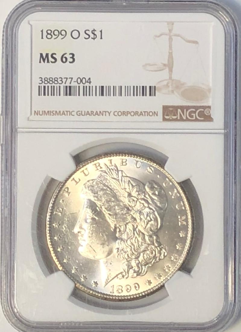 1899 O NGC MS63 Morgan Silver Dollar (1 of 2)