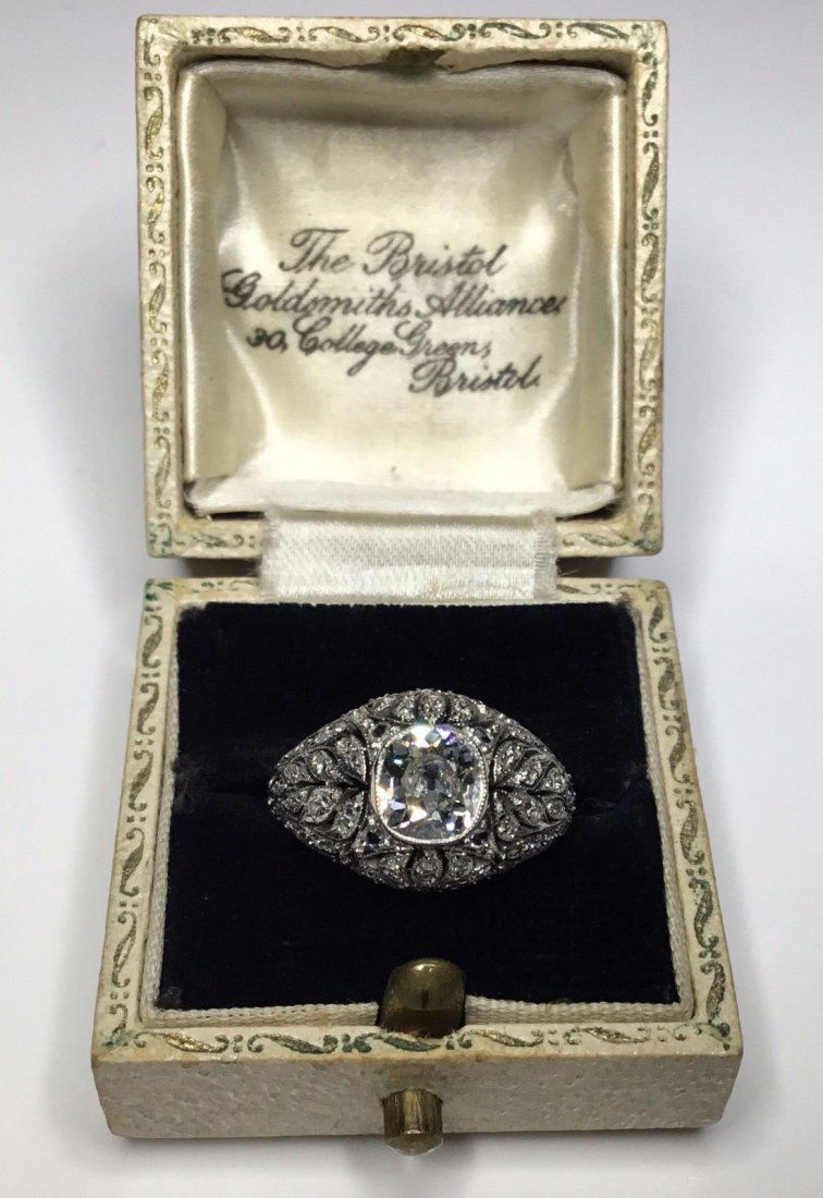Art Deco Platinum 2.28 CTW Diamond Engagement Ring (1 of 11)