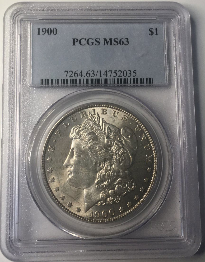 1900 PCGS MS63 Morgan Silver Dollar (1 of 2)