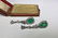 Antique Art Deco 10.82 CTW Diamond & Emerald Earrings - 8