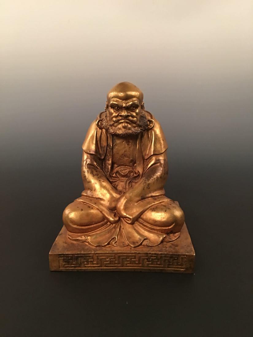 Chinese Gilt Bronze Inmortal (1 of 7)