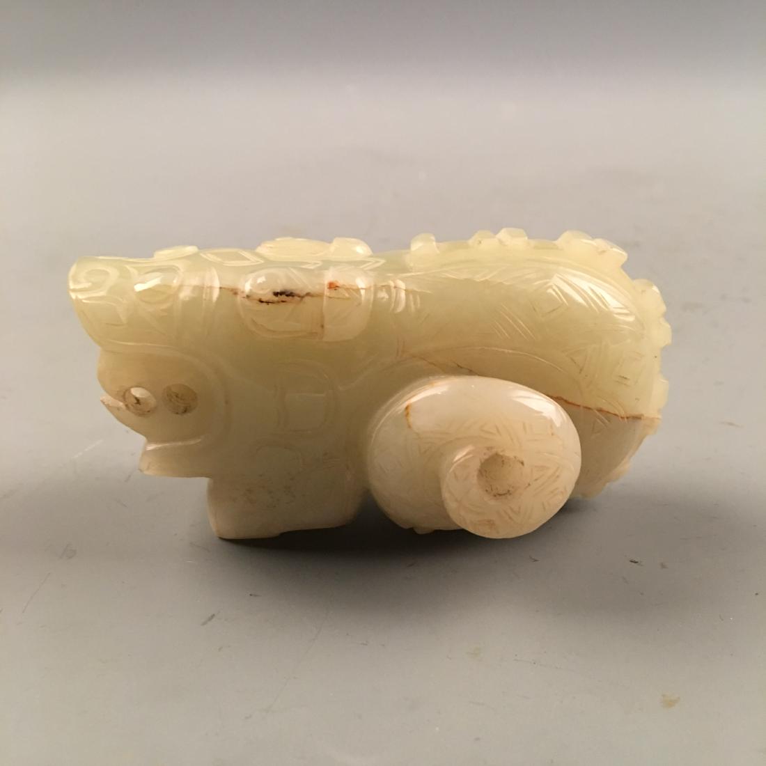Chinese Archaic Jade: Chinese Archaic Jade 1-3/4'' H, 1-5/8'' W, 3-1/2'' L; 234 g Shipping: We are able to pack and ship this item to an address in the United States for $25.00 via UPS Ground or USPS Priority Mail. Trackin