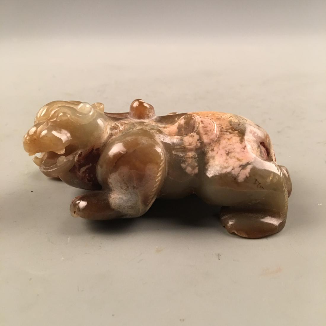 Chinese Archaic Jade 'Rui Shou' Jade: Chinese Archaic Jade 'Rui Shou' Jade 1-1/2'' H, 2-1/2'' W, 4-1/8'' L; 336 g Shipping: We are able to pack and ship this item to an address in the United States for $25.00 via UPS Ground or USPS Priori