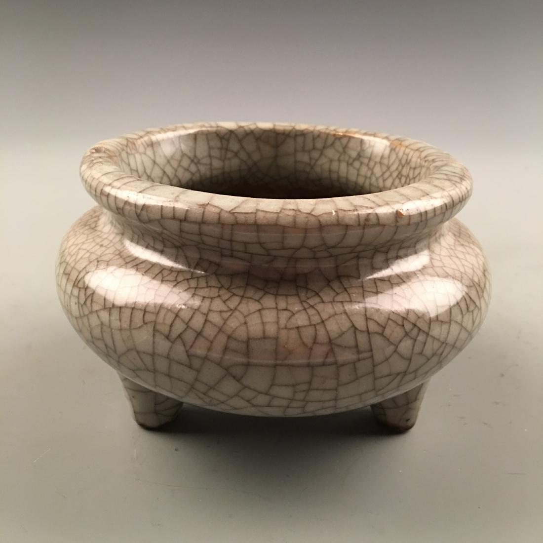 Chinese Ge Ware Tripod Censer (1 of 6)