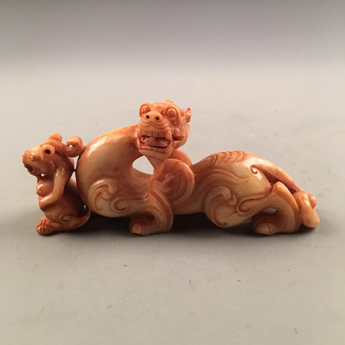 Chinese Archaic Jade 'Rui Shou': Chinese Archaic Jade 'Rui Shou' 3'' H, 1-1/4'' W, 6-3/4'' L; 491 g Shipping: We are able to pack and ship this item to an address in the United States for $25.00 via UPS Ground or USPS Priority Mail. 