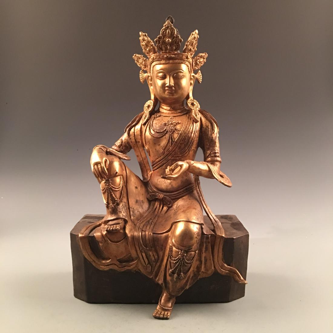 Chinese Gilt Bronze Buddha (1 of 9)