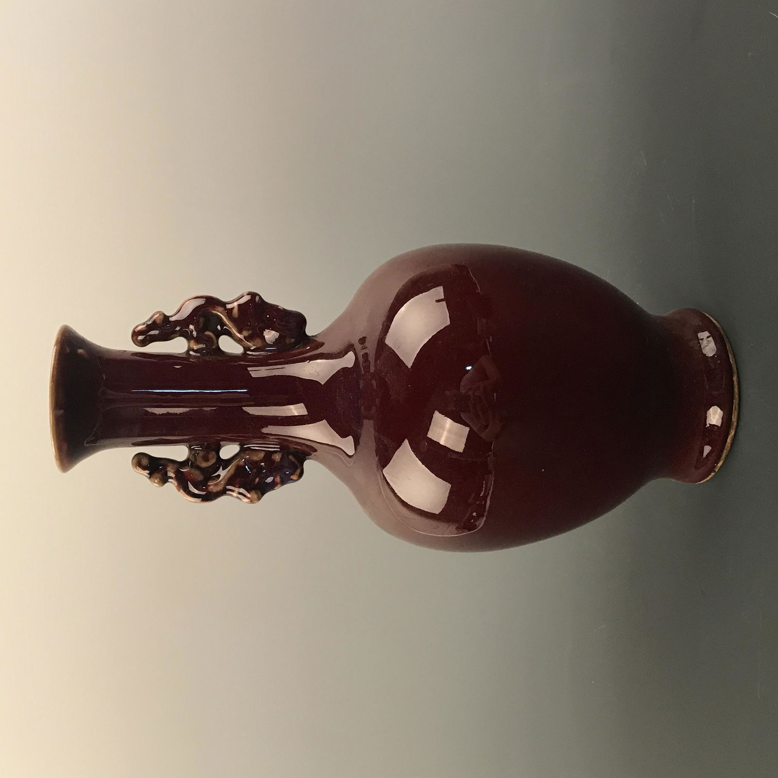 Chinese Flambe Glazed Vase, Qianlong Mark (1 of 8)