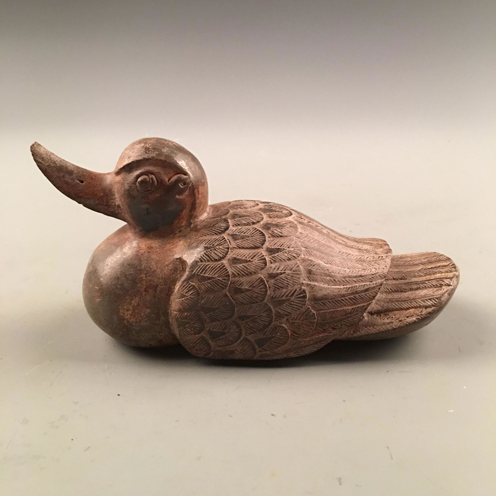 Chinese Archaic 'Duck' Jade Figure (1 of 8)