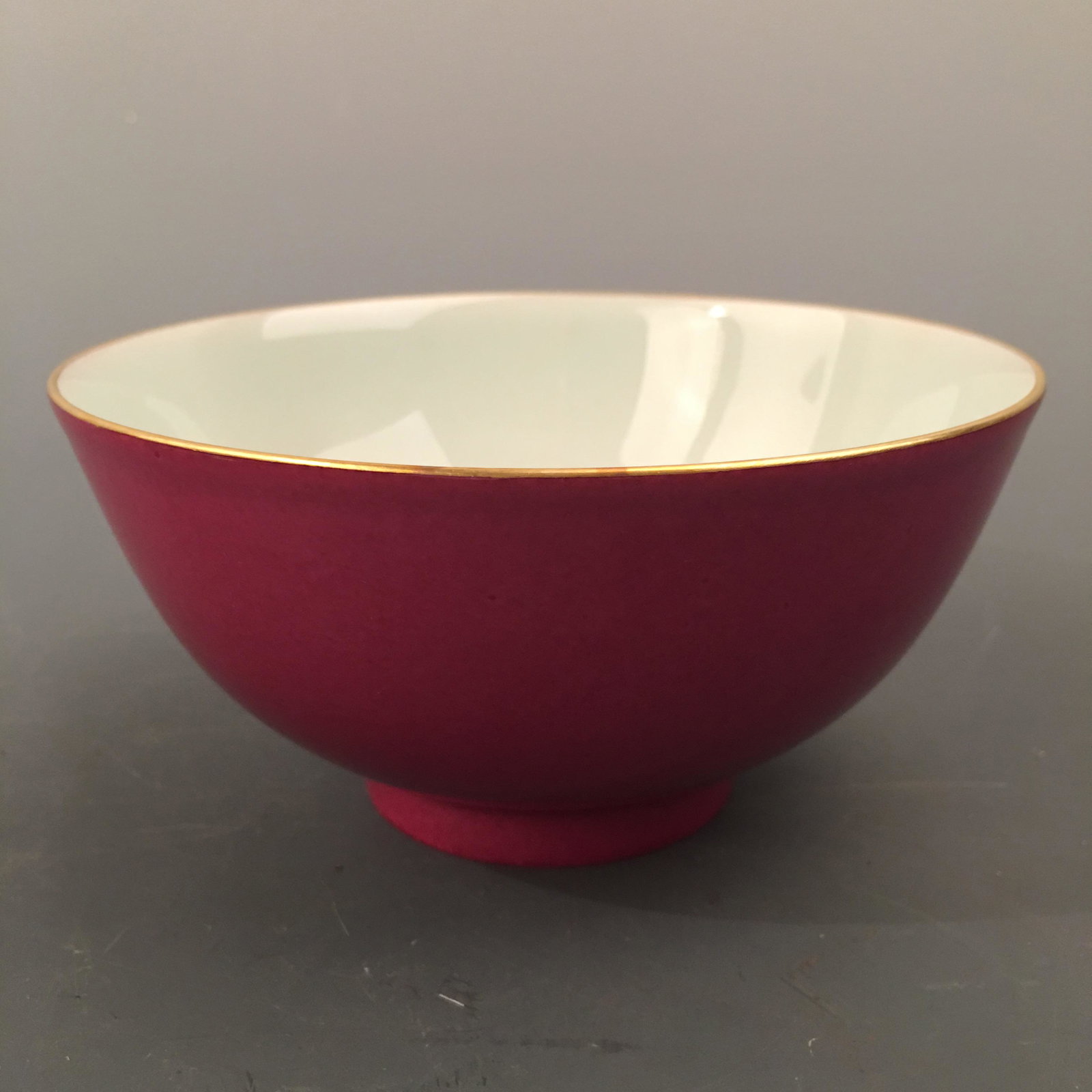 Chinese Famille Rose 'Peach' Bowl, Yongzheng Mark: Chinese Famille Rose 'Peach' Bowl, Yongzheng Mark 3'' H, 5-1/2'' W; 220 g Shipping: We are able to pack and ship this item to an address in the United States for $30.00 via UPS Ground or USPS Priority