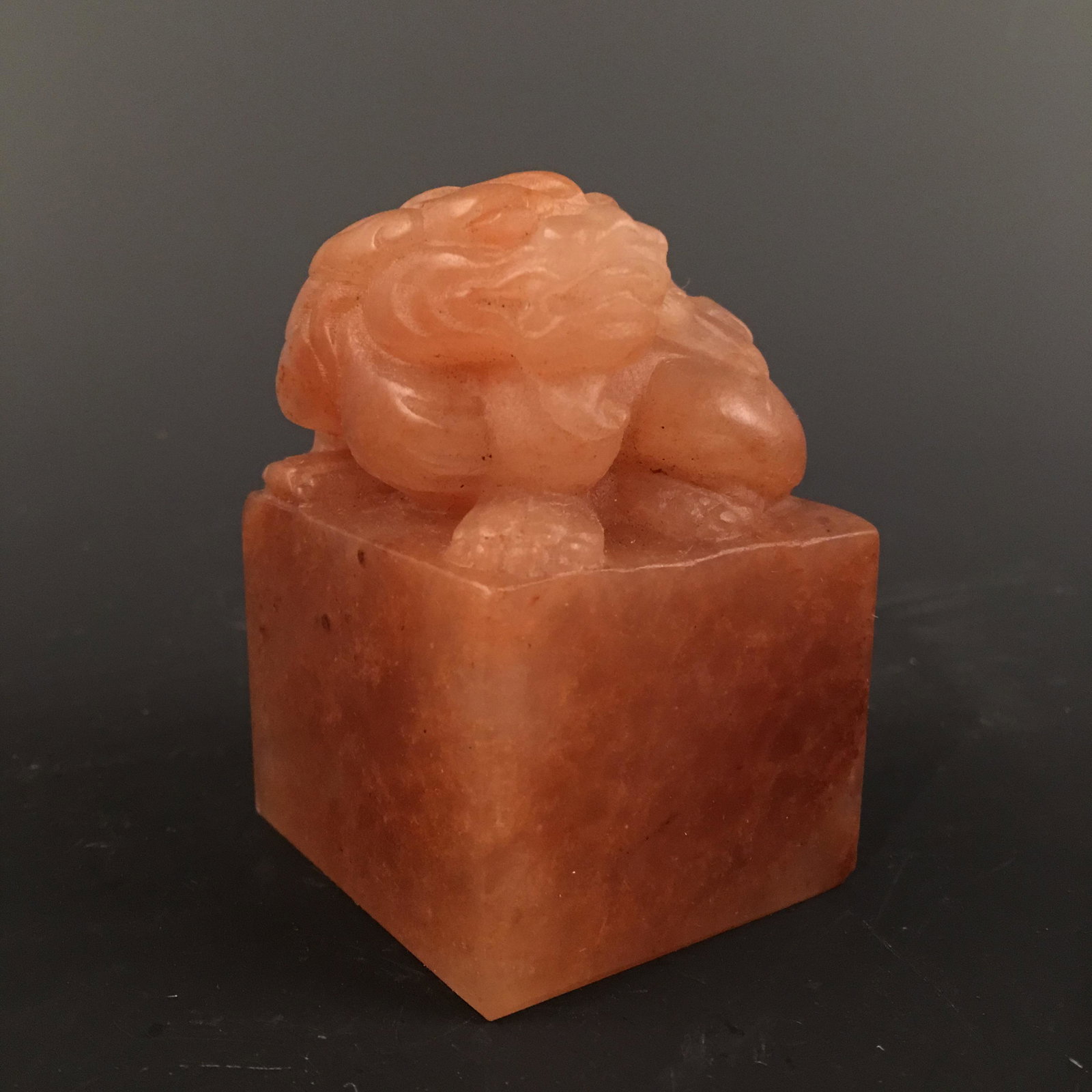 Chinese 'Lion' Tianhuang Stone Seal: Chinese 'Lion' Tianhuang Stone Seal 3'' H, 2'' W; 347 g Shipping: We are able to pack and ship this item to an address in the United States for $20.00 via UPS Ground or USPS Priority Mail. Tracking in