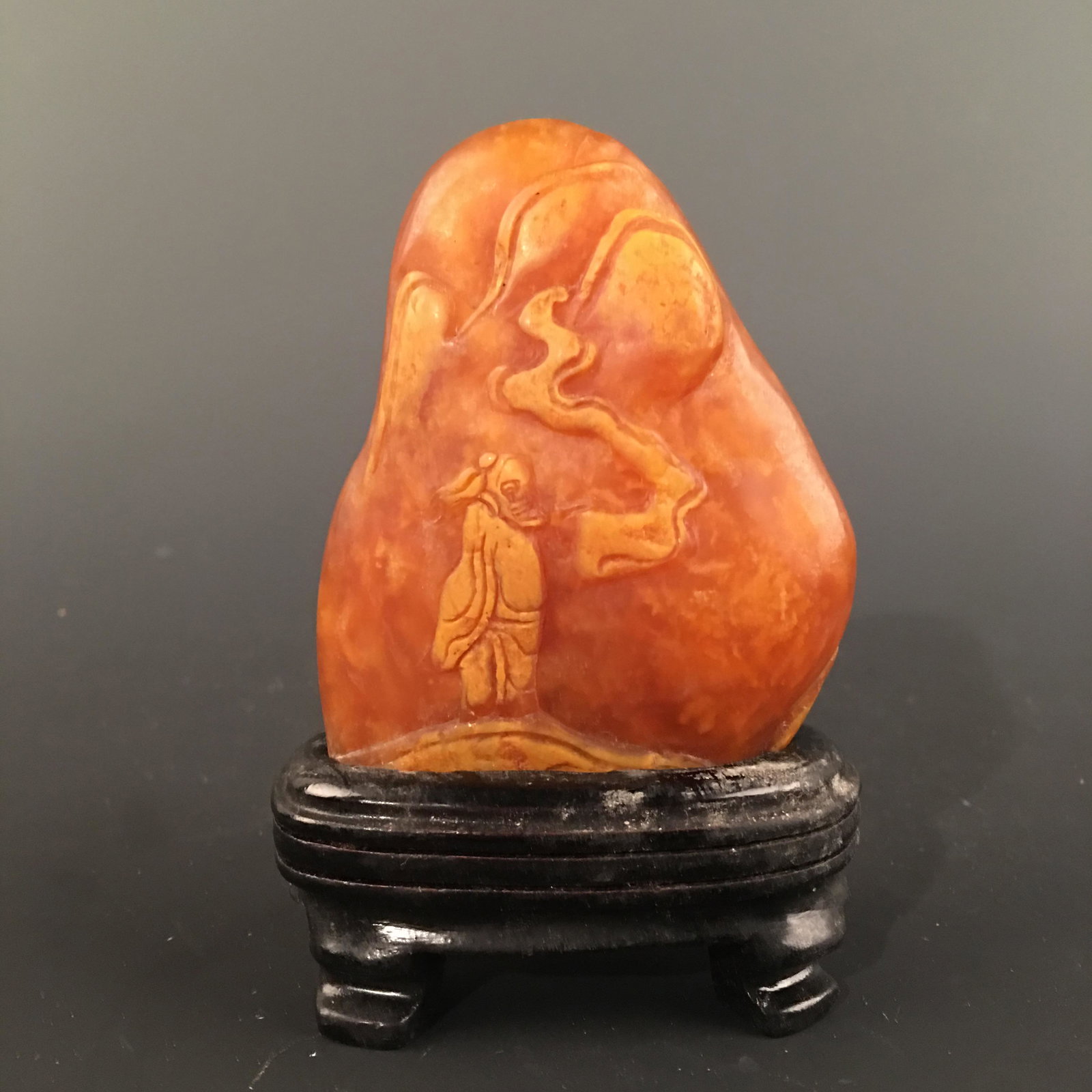Chinese Tianhuang Stone: Chinese Tianhuang Stone 3'' H, 2-1/4'' W; 139 g Shipping: We are able to pack and ship this item to an address in the United States for $35.00 via UPS Ground or USPS Priority Mail. Tracking informatio