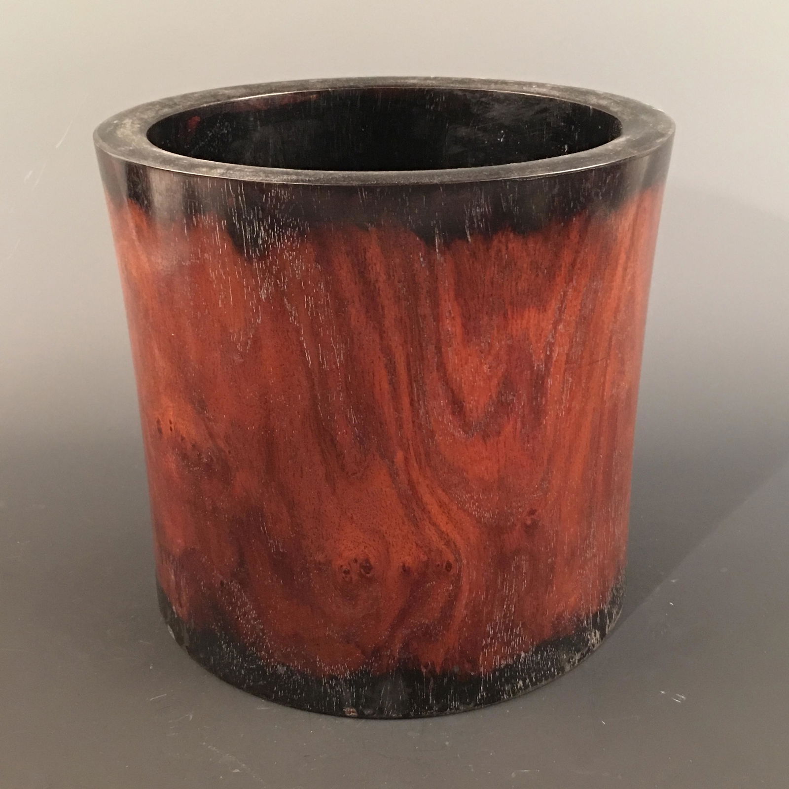 Chinese Rosewood Brush Pot (1 of 5)