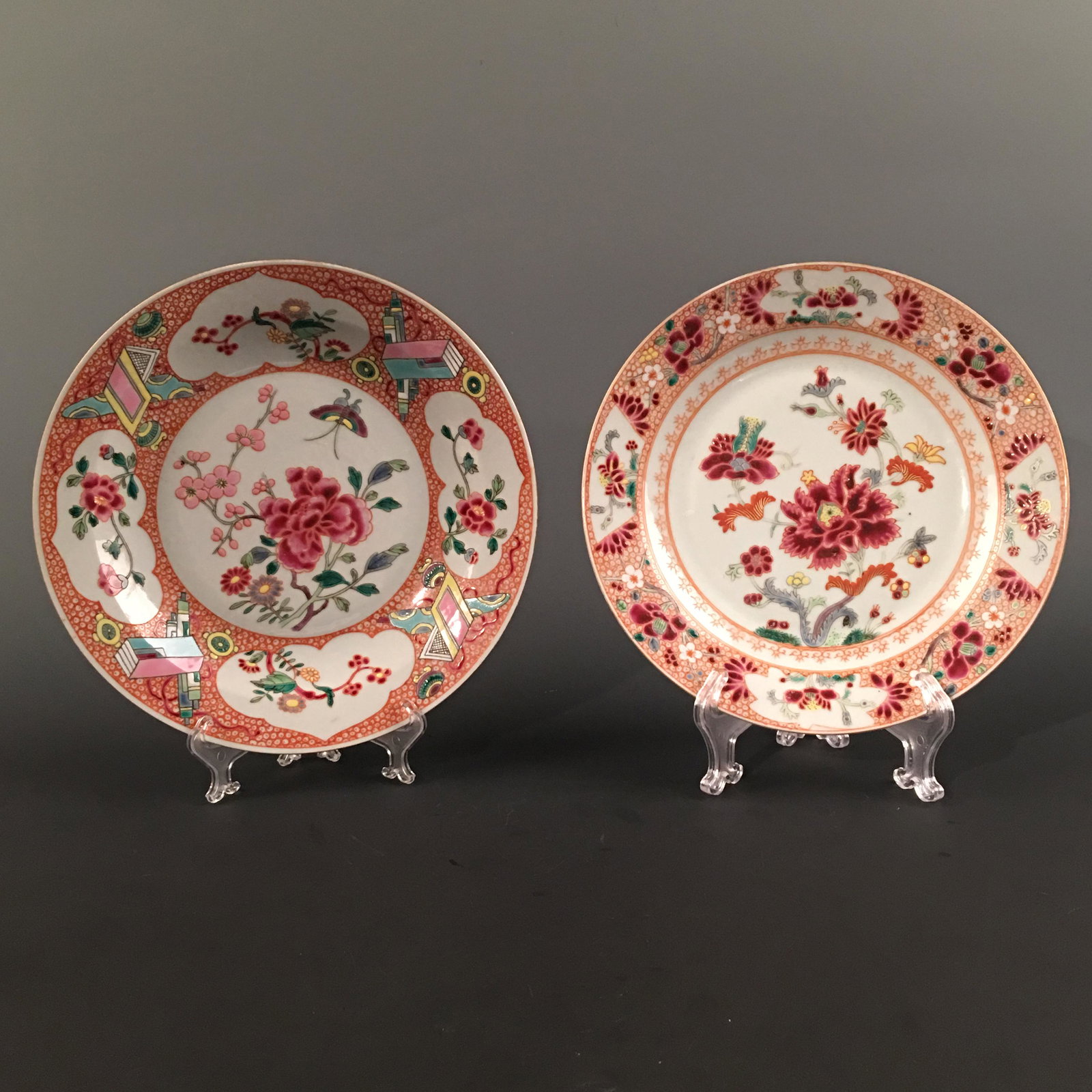 A Pair of Chinese Famille Rose 'Floral' Plate: A Pair of Chinese Famille Rose 'Floral' Plate 1'' H, 9'' W; 0.8 lb Shipping: We are able to pack and ship this item to an address in the United States for $35.00 via UPS Ground or USPS Priority Mail. 