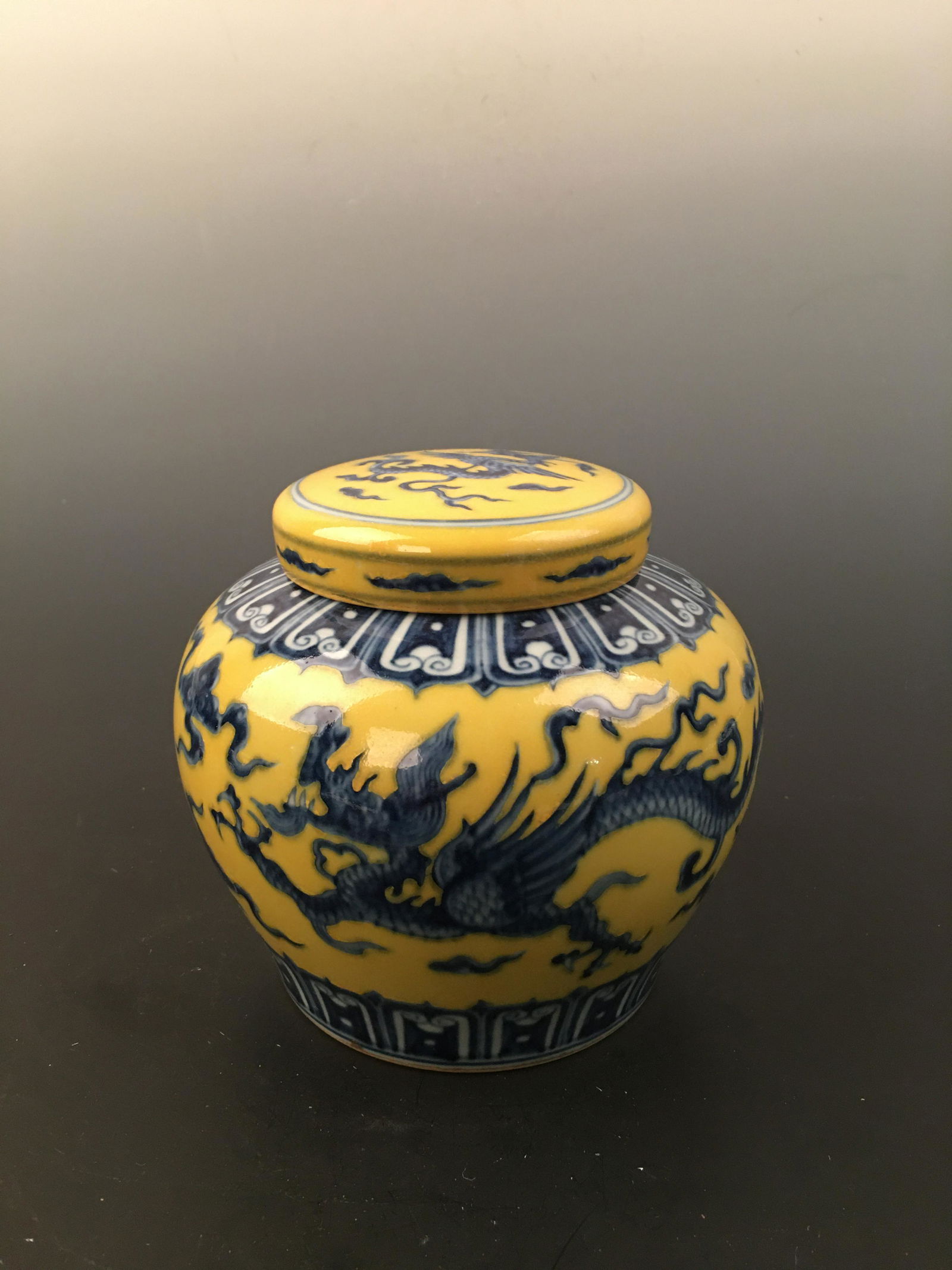 Chinese Ming Blue and Yellow Glazed Jar (1 of 8)
