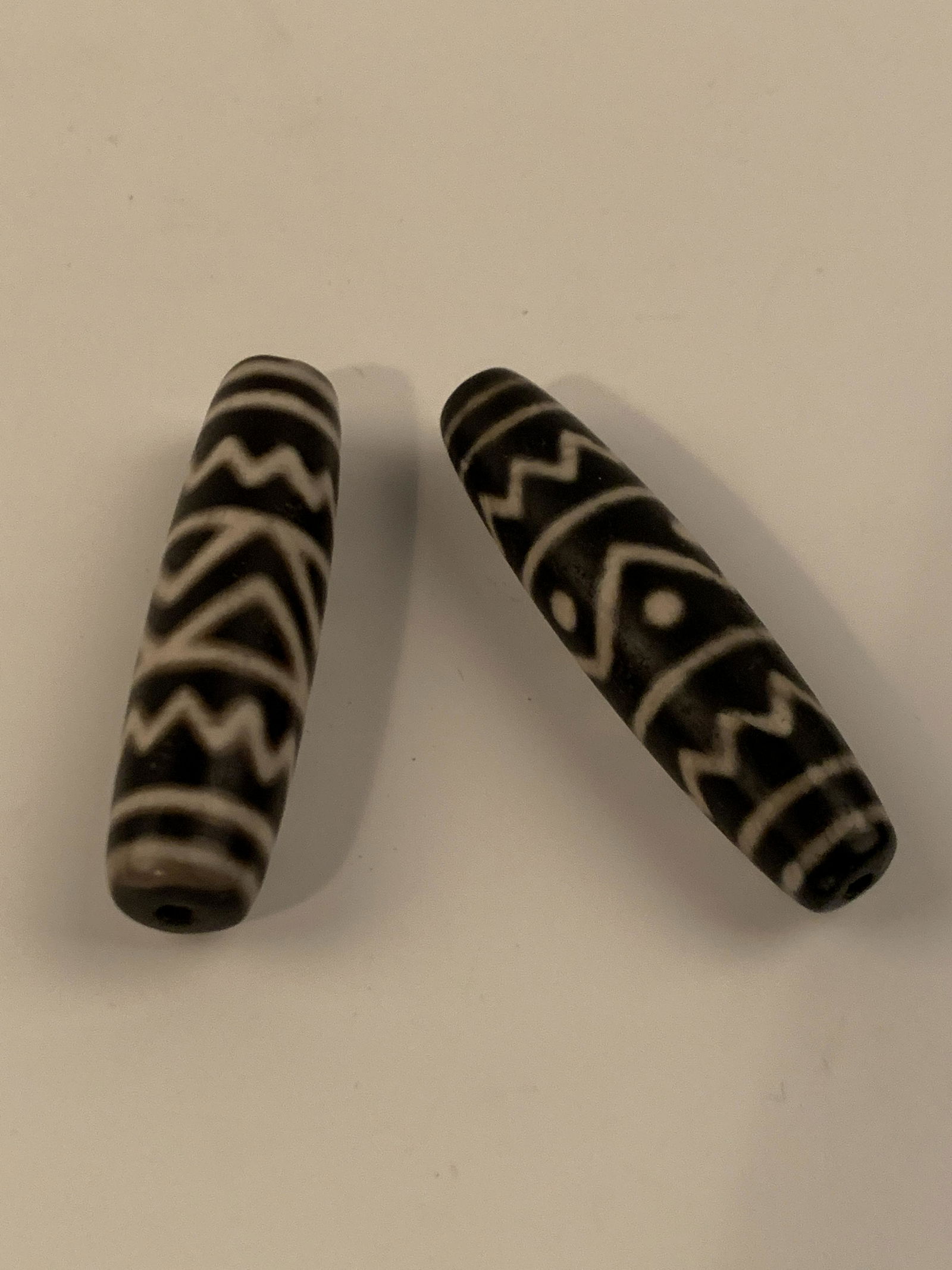 Two Tibetan Dzi Beads (1 of 4)