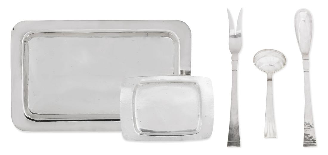 An assembled five piece collection of American hand (1 of 2)