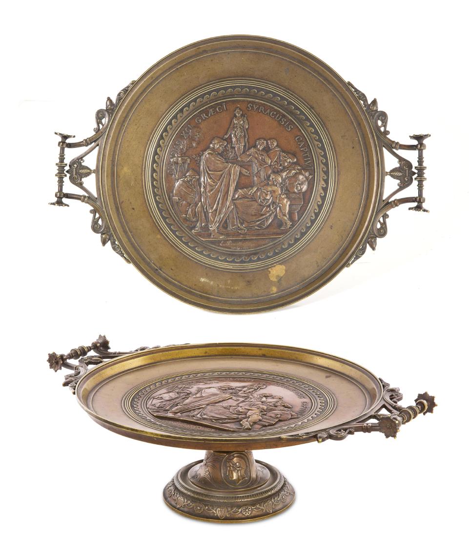 A French bronze compote after Emile Louis Picault (1 of 3)