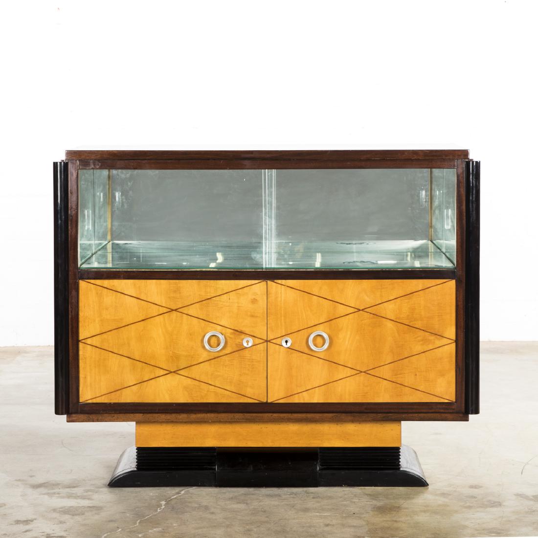 An Art Deco inlaid mixed wood buffet (1 of 2)