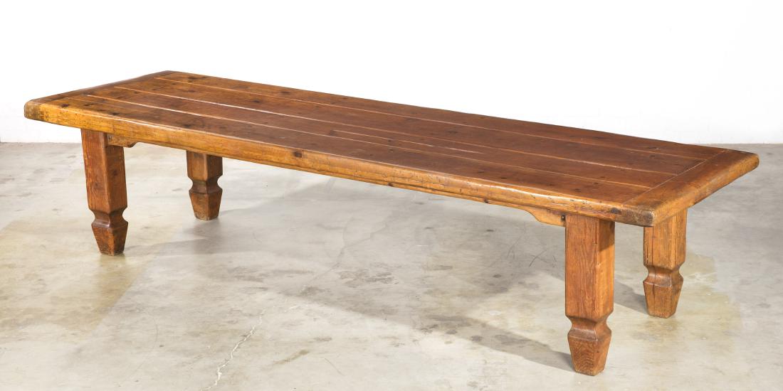 A Baroque style refectory table and 12 chairs (1 of 3)