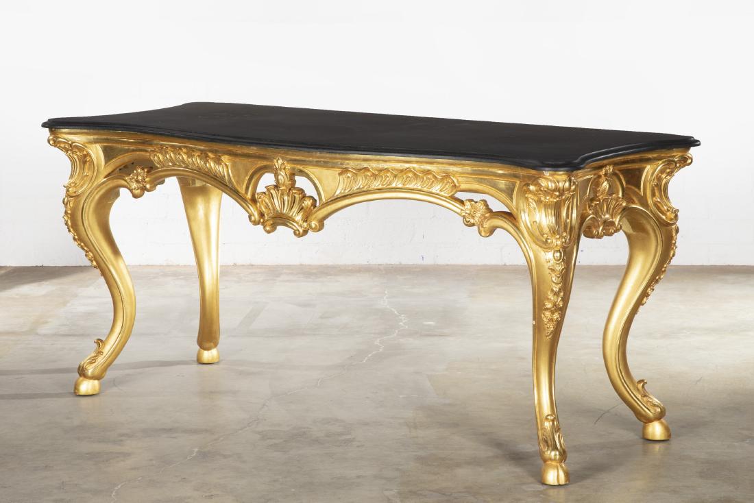 A Rococo style giltwood console table modern (1 of 2)