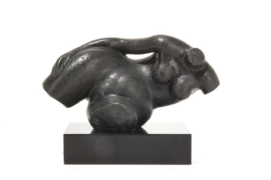 Renzo Fenci,  patinated bronze, reclining torso (1 of 3)