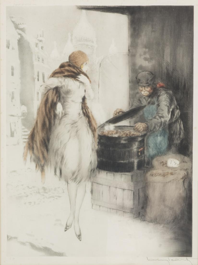Louis Icart, The Chestnut Vendor, Etching (1 of 4)