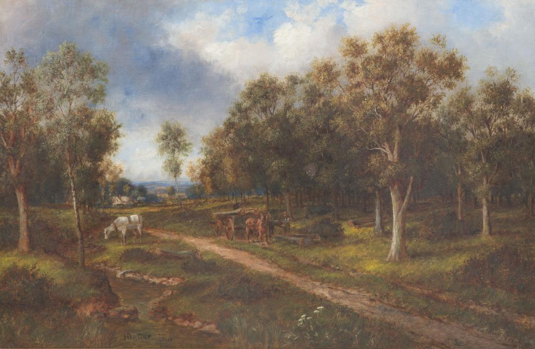 Edward James Buttar, Wooded Landscape, Figures (1 of 4)