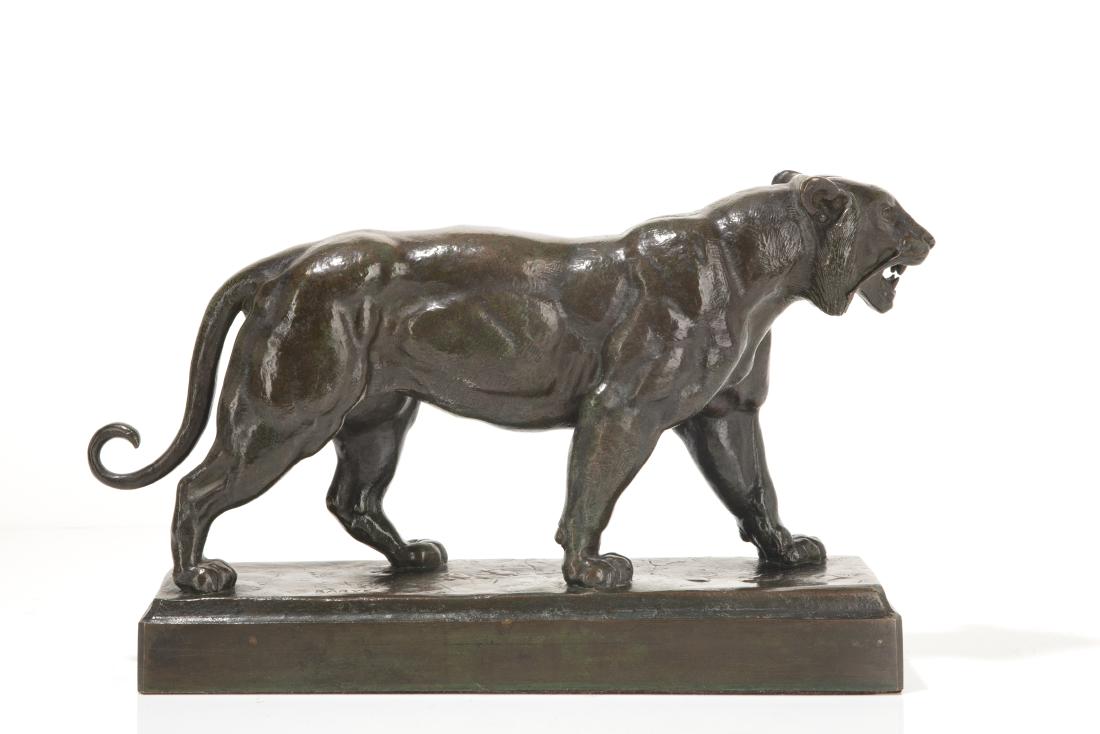 After Bayre, bronze figure of a tiger (1 of 4)