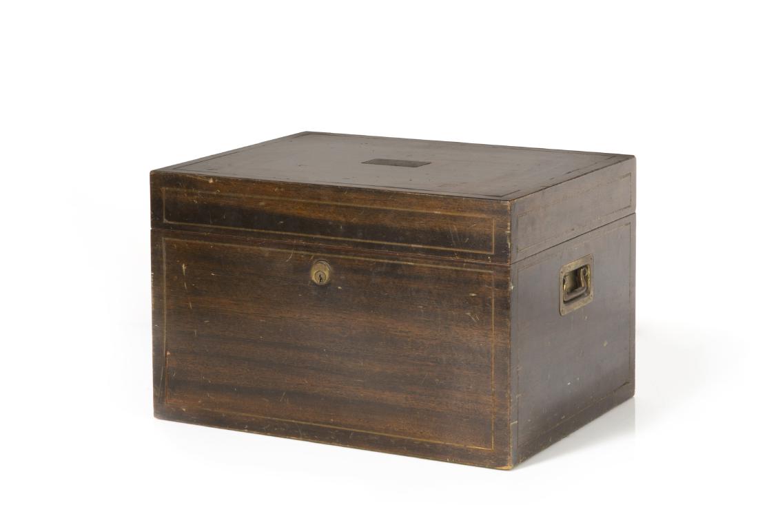 A Benson & Hedges brass inlaid walnut humidor (1 of 5)