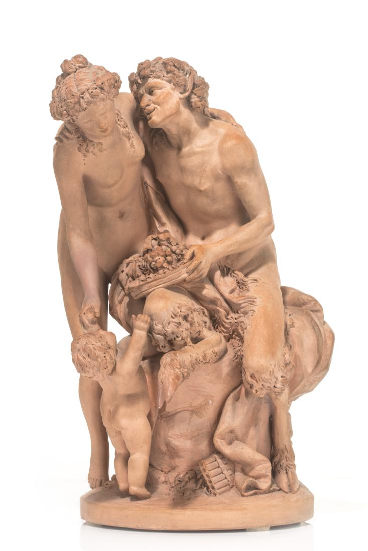 After Clodion terracotta figural group (1 of 6)