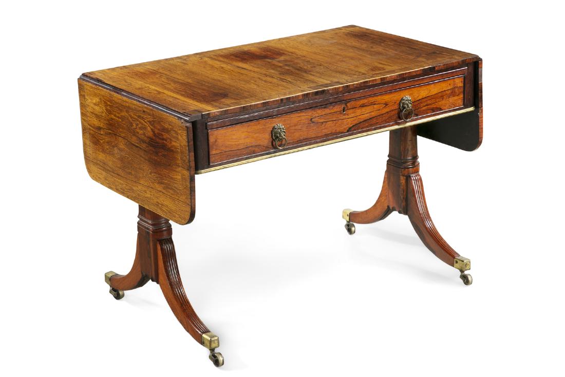 An unusual Regency goncalo alves sofa table (1 of 4)