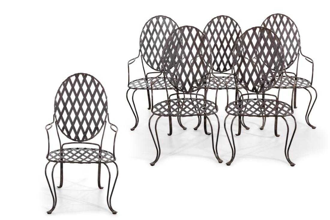 A set of six Rose Tarlow large garden chairs (1 of 1)