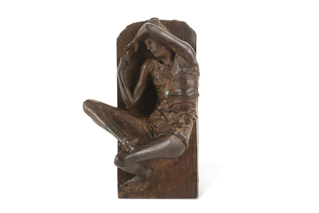 Robert Graham (American, 1938-2008) Elisa: Robert Graham (American, 1938-2008) Elisa patinated bronze height 3 3/4in (9.5cm); length 6 3/4in (17cm); width 4 3/4in (11.5cm)