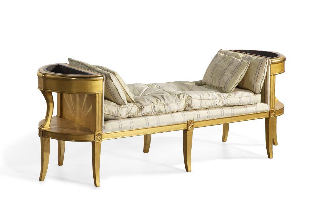 Louis XVI style giltwood window bench jardiniere (1 of 1)