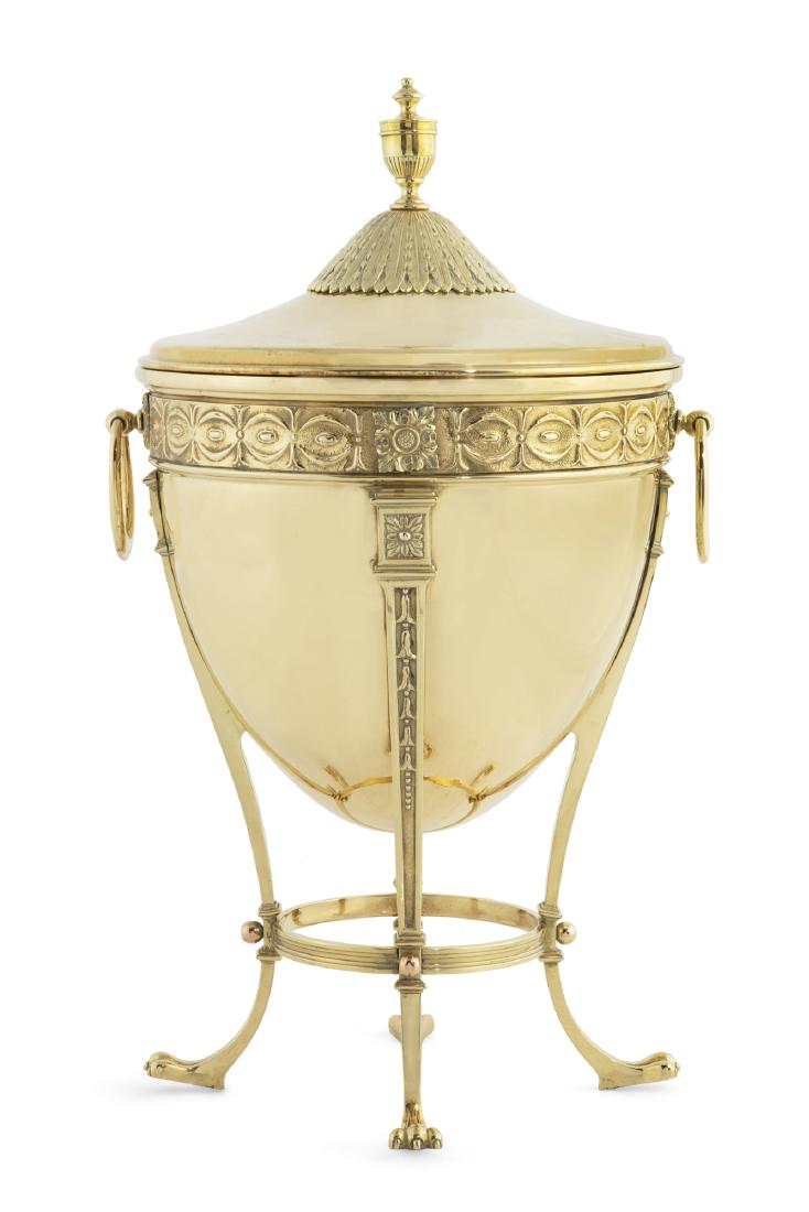 A George III style brass urn form coal box (1 of 2)