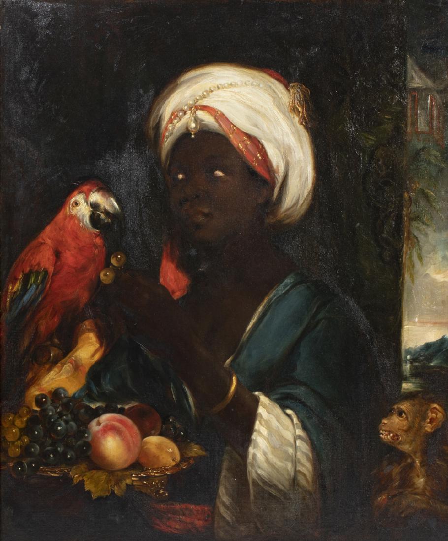 William Fisk, The Rivals: William Fisk (British, 1796-1872) The Rivals oil on canvas with paper label to reverse inscribed with title, artist and artists address. 30 x 25in (76 x 63.5cm)Provenance: Property from a Private Coll