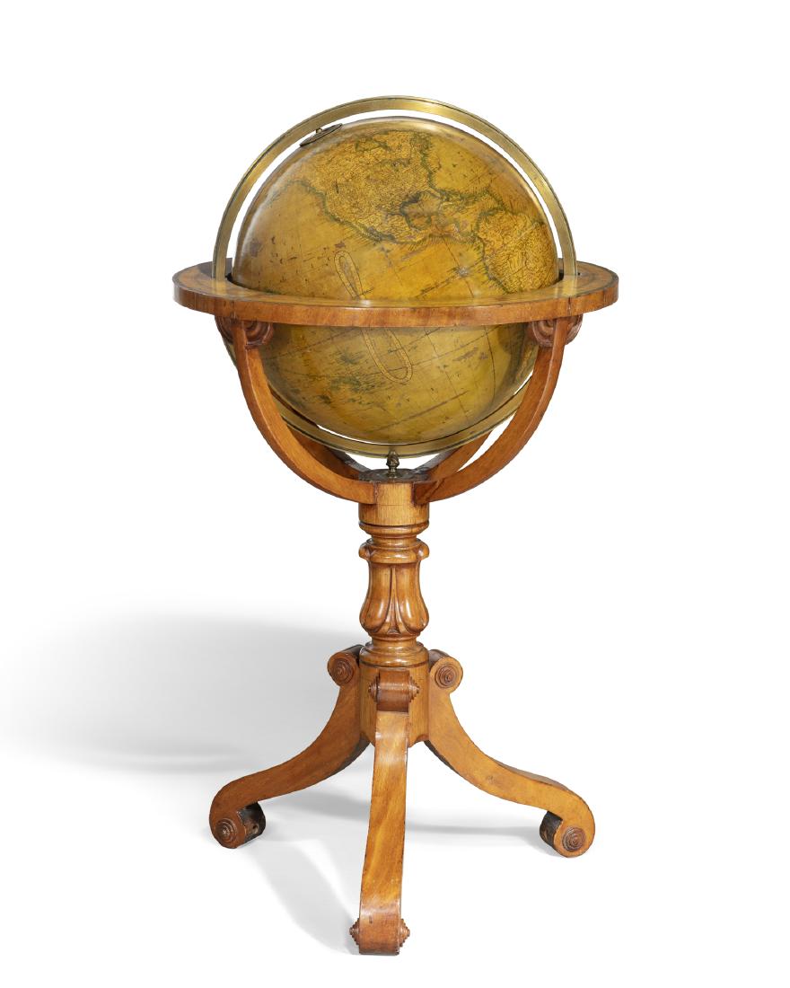 A Crutchleys terrestrial globe on mahogany stand (1 of 2)