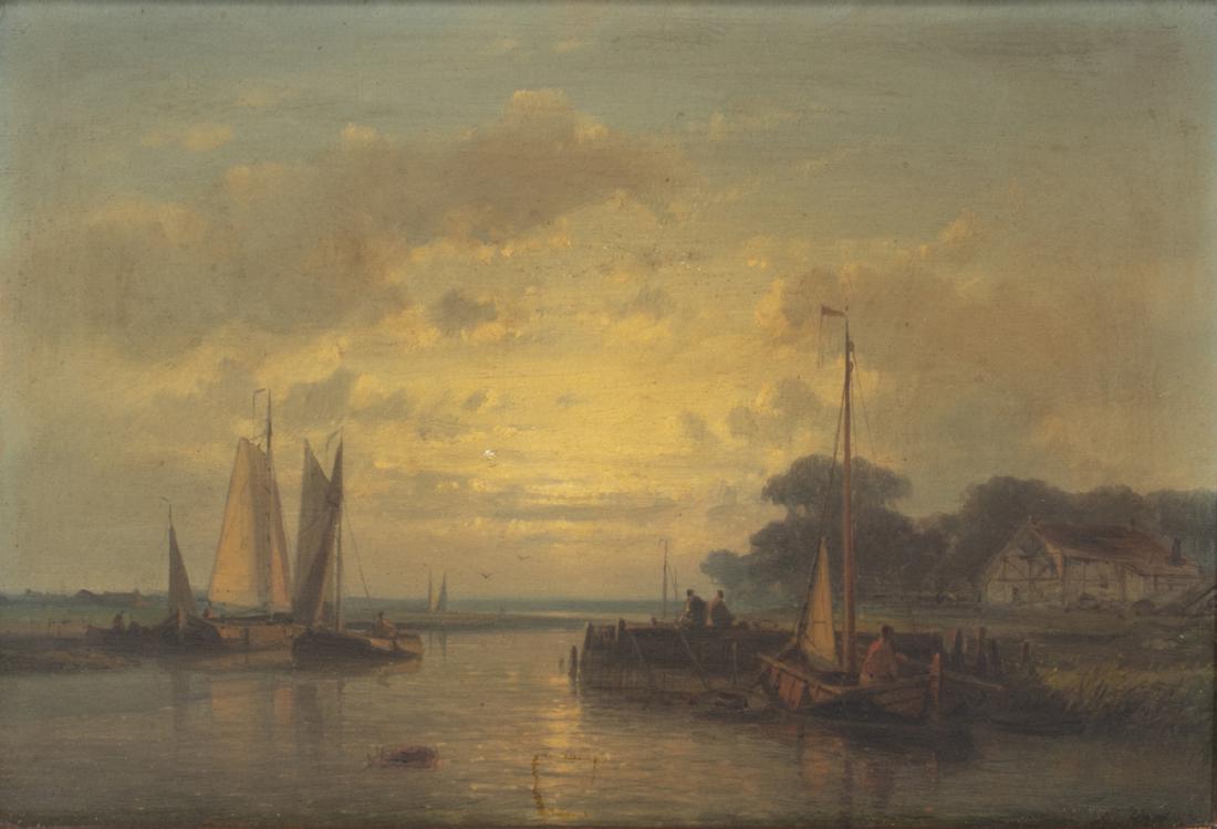 Abraham Hulk I, oil,  Sunset (1 of 4)