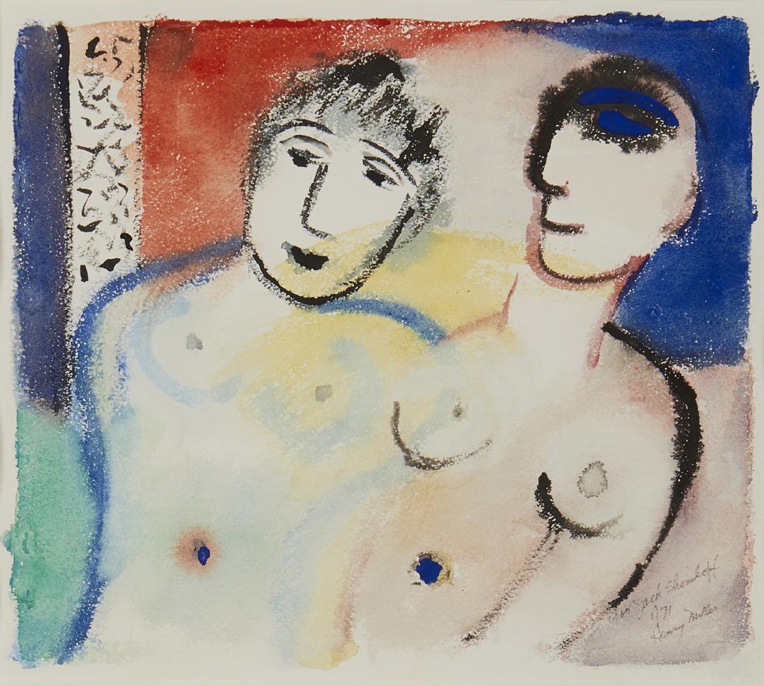 Henry Miller, Untitled (Two figures), 1971 (1 of 3)