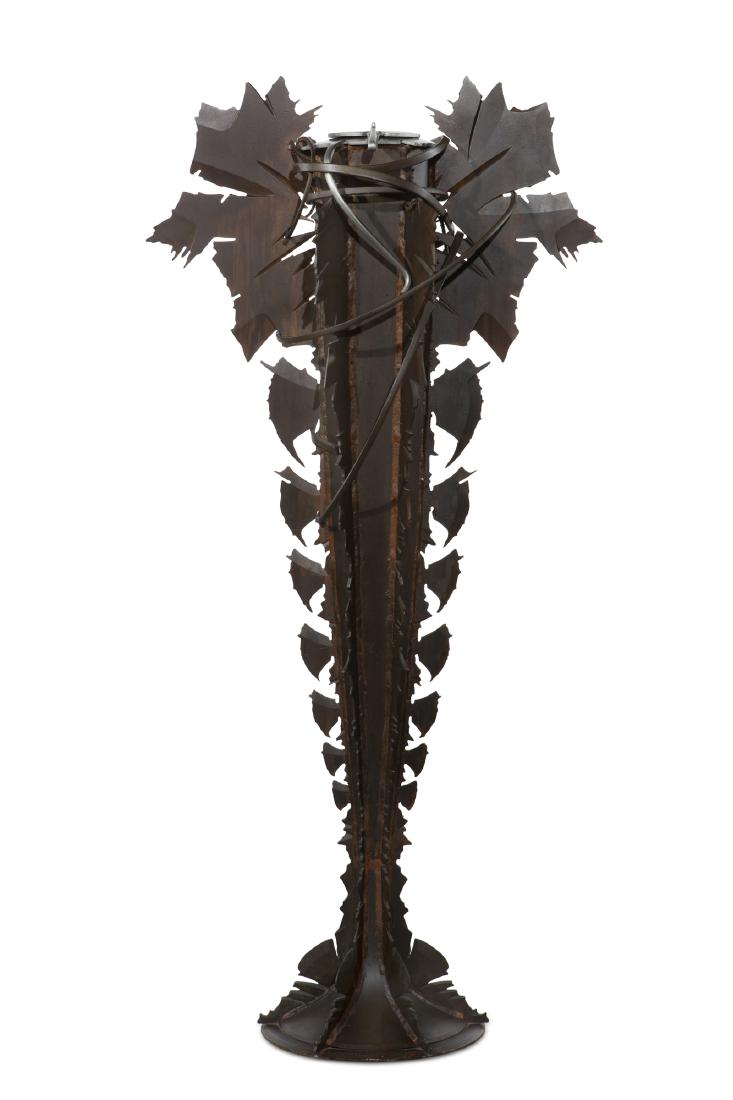 An Albert Paley forged steel Chrysalis Vessel (1 of 3)