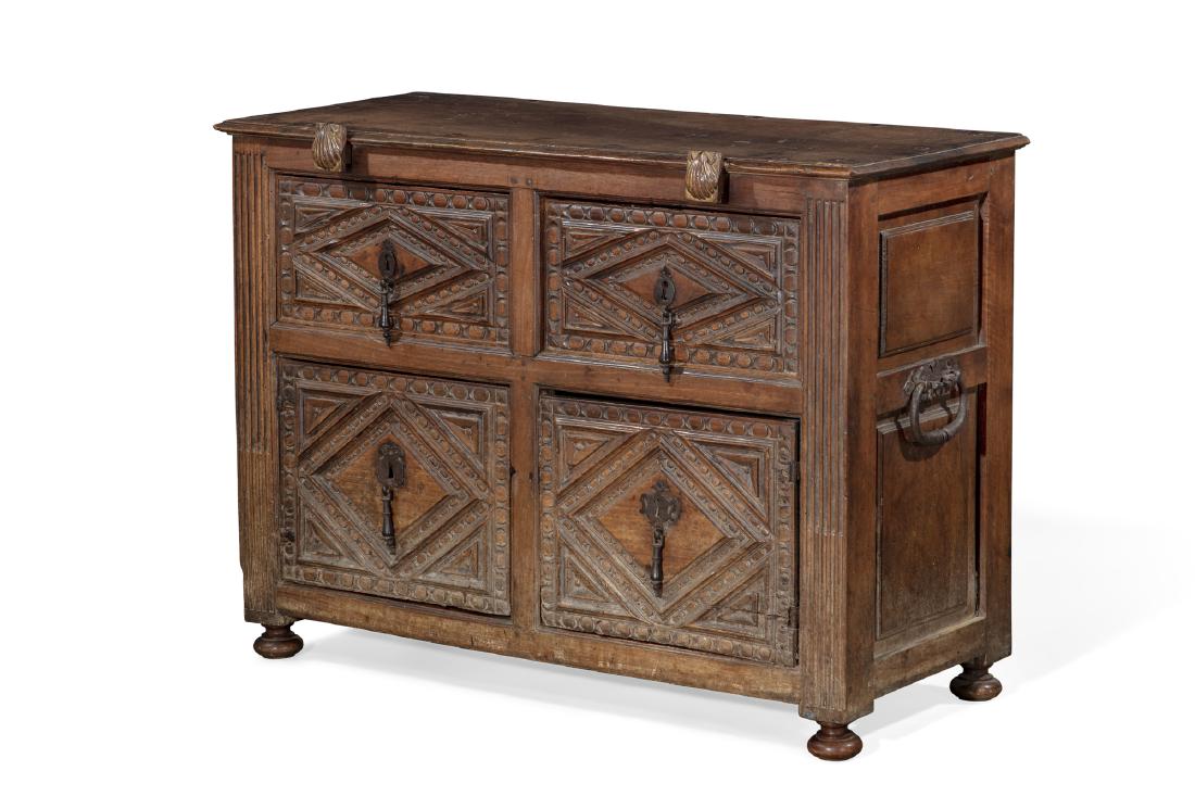 A Spanish Baroque walnut chest (1 of 3)