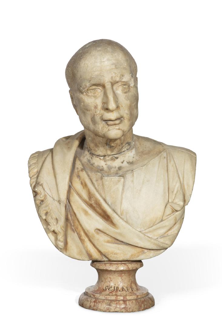 A Roman carved marble bust of a gentleman (1 of 9)