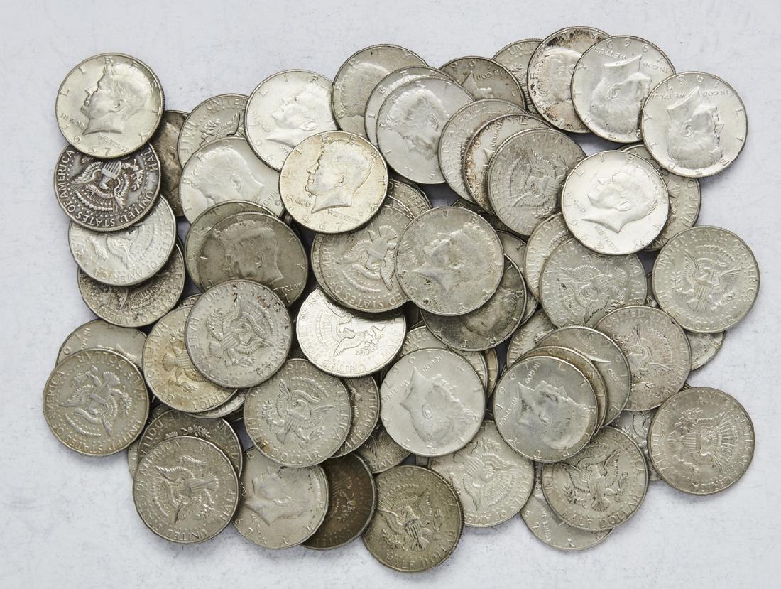 Approx. 85 Silver clad Kennedy half dollars (1 of 1)