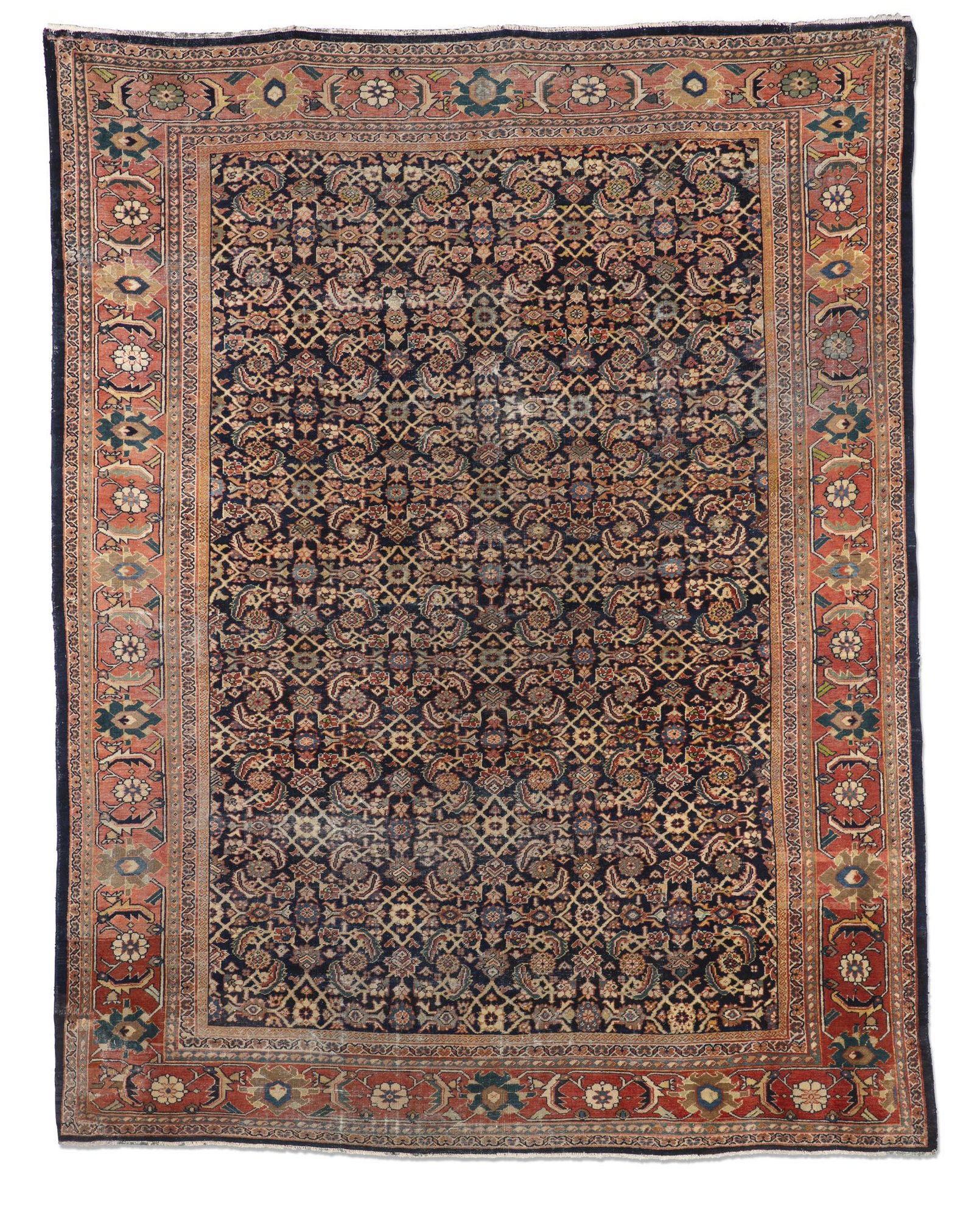 A Fereghan carpet: A Fereghan carpet Central Persia dimensions approximately 12ft 6in x 9ft 10in (381 x 300cm) Provenance: Property from the Collection of Jeffrey and Eva Peterson.
