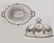 A Victorian silverplate meat dome and a tray
